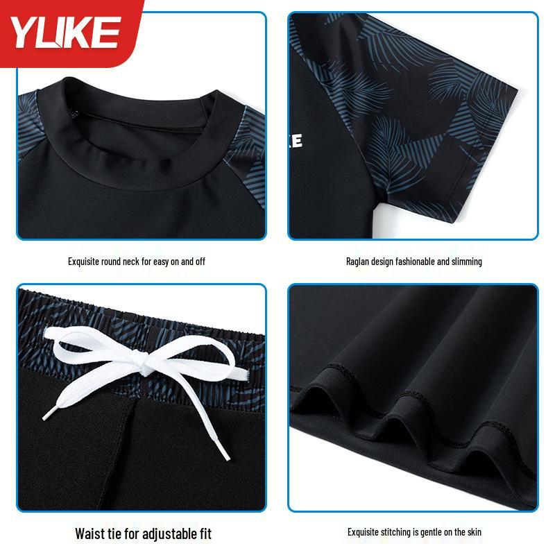 Комплект детского купальника для мальчиков больших размеров 2024: Раздельные плавки для подростков