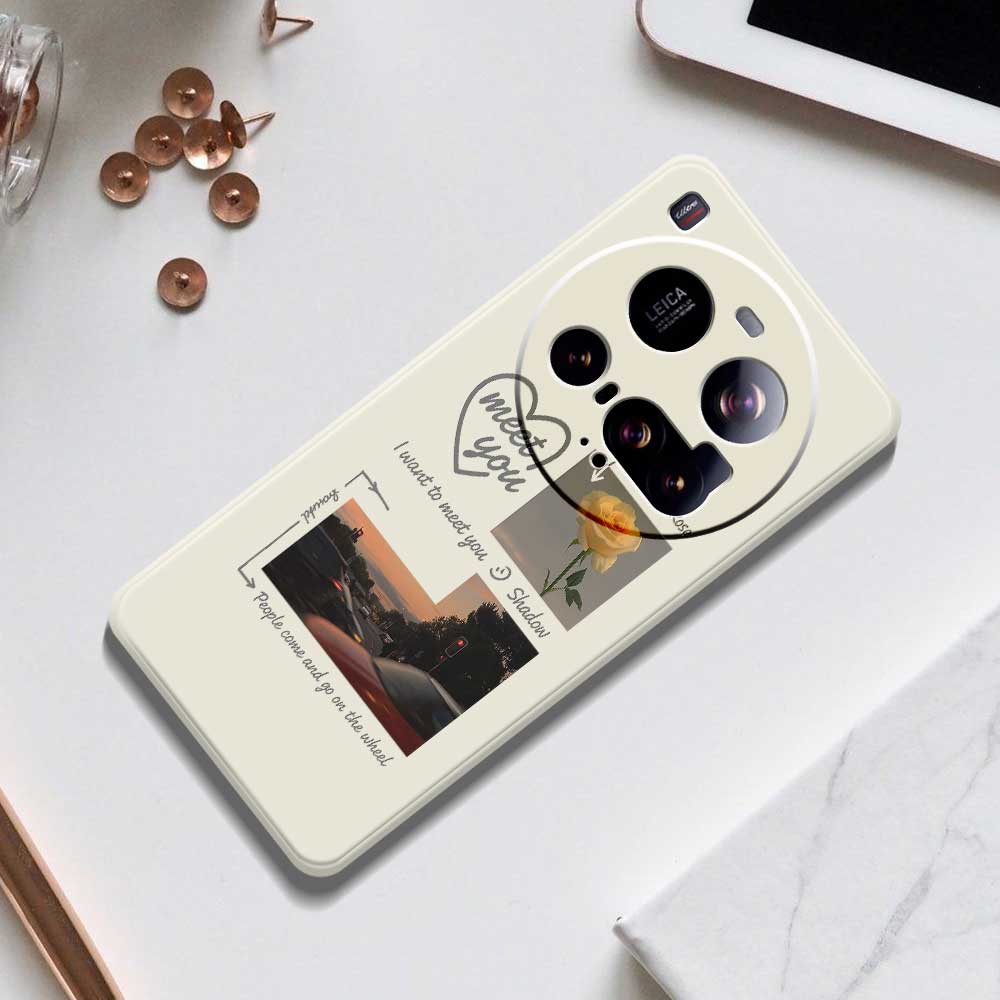 For Xiaomi 15 Ultra Case Meet You Photo Pattern Printing Straight Edge TPU Phone Back Cover
