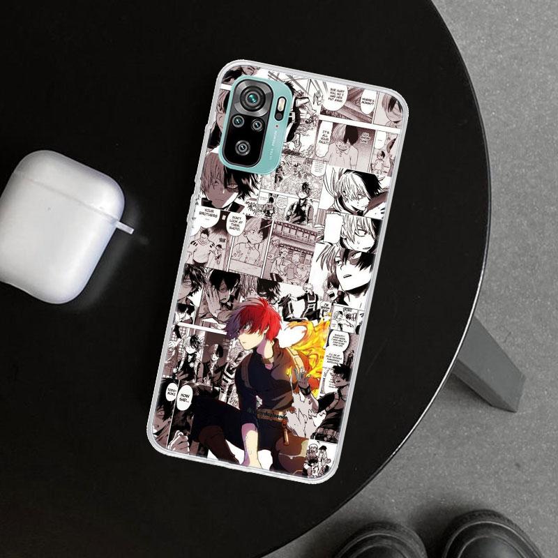 Чехол для телефона MHA Тодороки Шото для Xiaomi Redmi Note 15 14 13 12 11 Pro Plus 14S 12S 11S 11T 11E 10S 10 Индивидуальные Fundas R