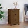 VidaXL Bedside Table Honey Brown 40x35x61.5 Cm Solid Pine Wood 820952