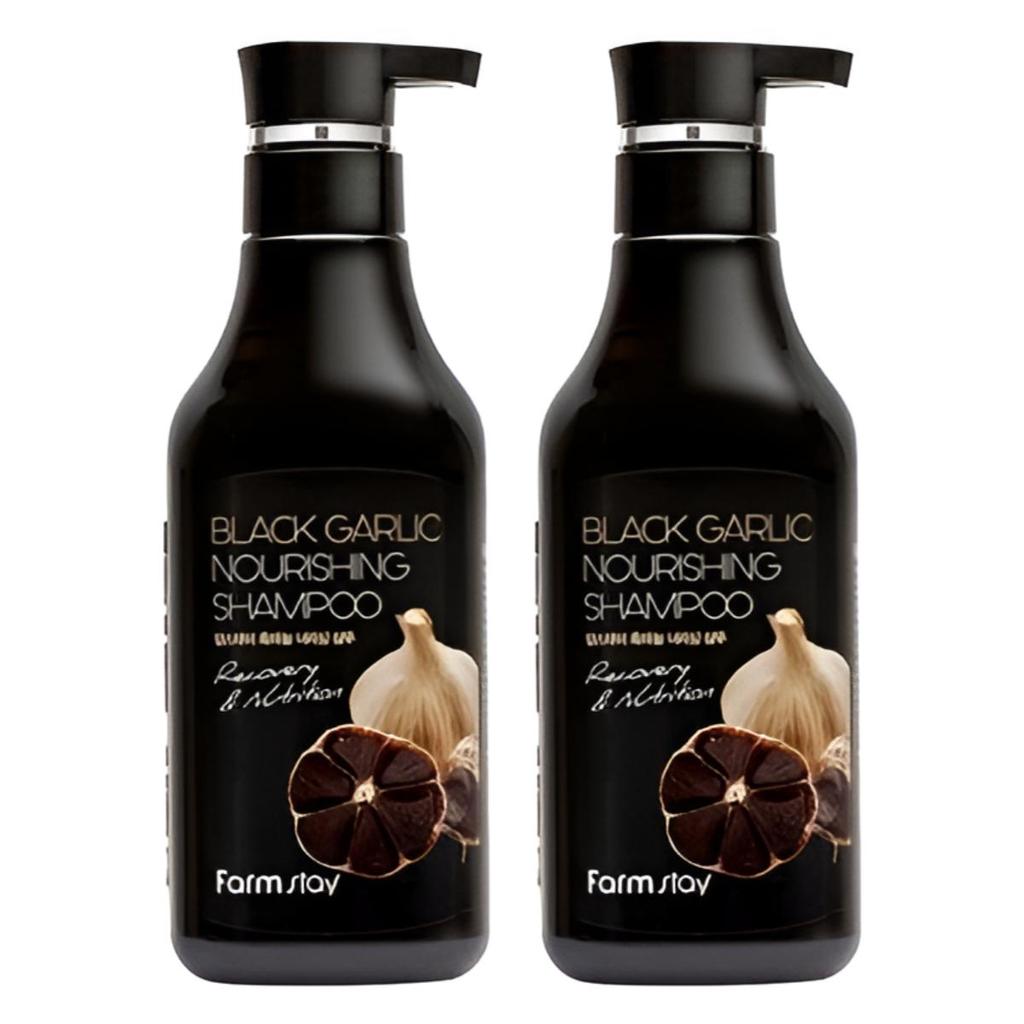 Farmstay Питательный шампунь с черным чесноком 530мл