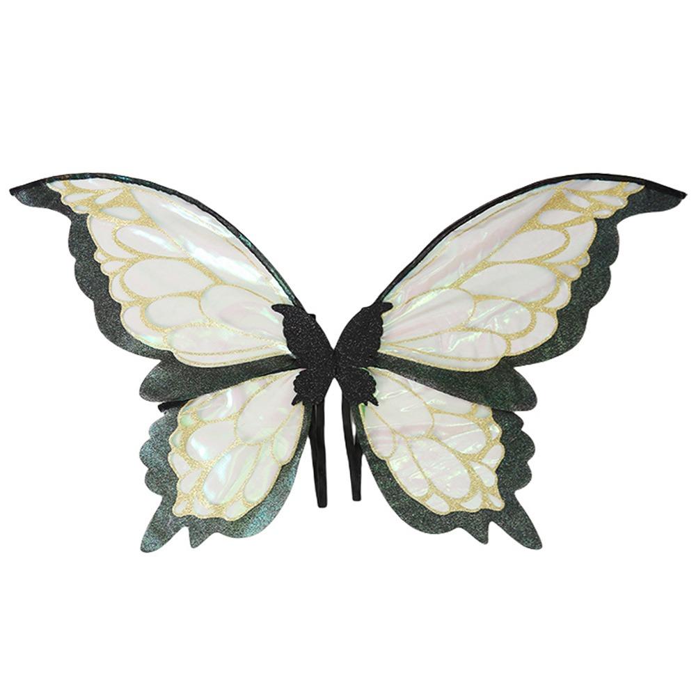 Funny Adults Kids Fairy Wings Sparkling Holiday Party Girls Angel Wings Two-Color Butterfly Costume Wings