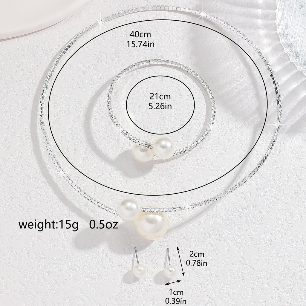 Набор женских украшений с цирконами 4 шт. Набор с цирконами Бриллиантовое колье Браслет Серьги Набор Великолепные цирконы