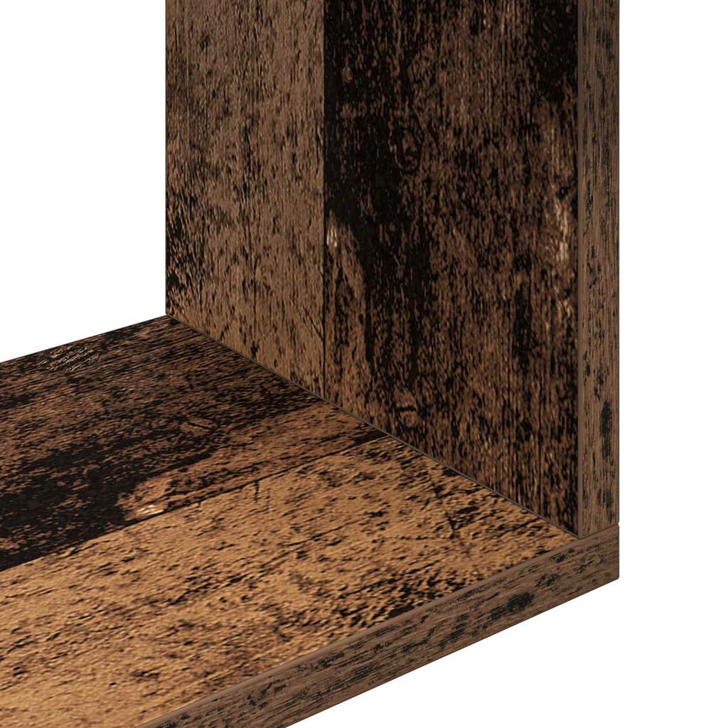 Wall Shelf Wall Mount Brown 32 x 21 x 107 cm Particleboard