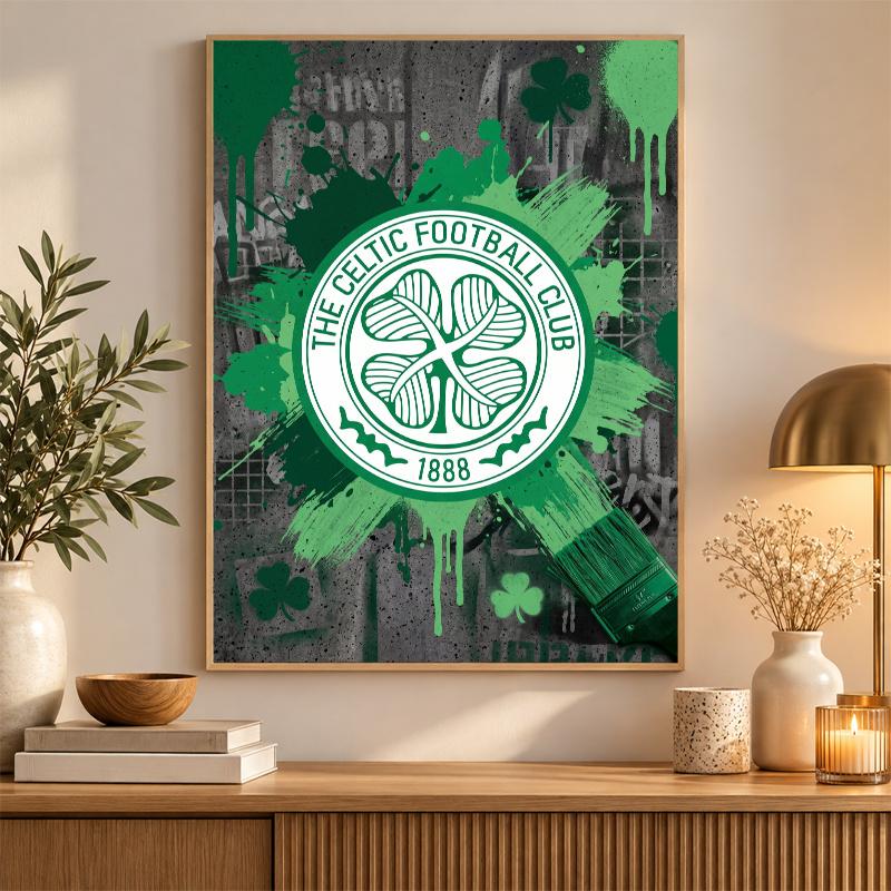 Celtic FC Diamond Painting Kit 5D Full Drill DIY Diamond Mosaic Wall Art Home Decor