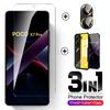 Чехол для Poco X8 Pro Max 3-в-1 Акриловая крышка и Защитное стекло для камеры и Закаленное стекло Защита экрана для Poco X7 Pro X7Pro X 7Pro 8Pro X8Pro Max 5G