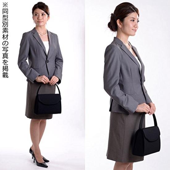 Aurora Black Formal Bag, Made in Japan, Water-Repellent, Large, Suitable for Weddings, Funerals, and Other Formal Occasions, Black, F1