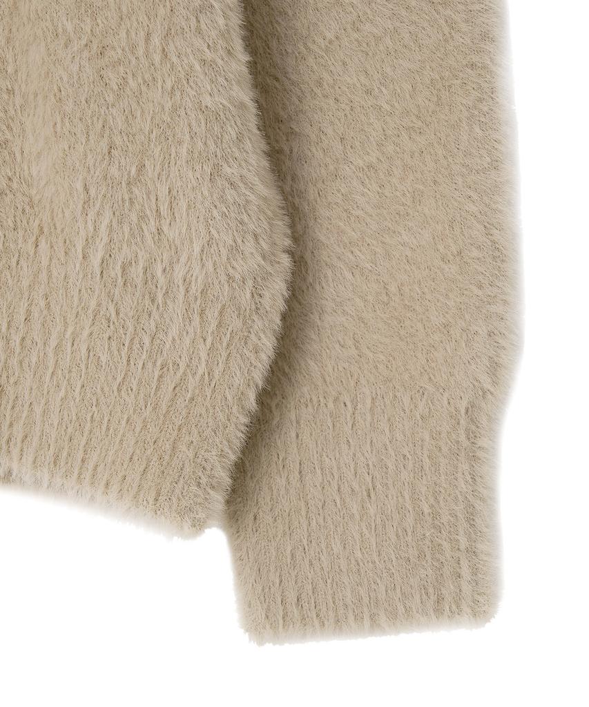 LEE Hairy Collar Knit Beige