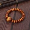 Golden Silk Sea Willow Buddhist Beads Bracelet - Resin Rosary with Abacus Beads