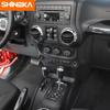 SHINEKA ABS украшение интерьера автомобиля, наклейки, полный комплект отделки, 2/4 дверные аксессуары для Jeep Wrangler JK JKU