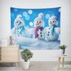 Рождество Новый год Рождественская елка Снеговик Узор Гобелен Гостиная Диван Салон автомобиля Декоративный Гобелен