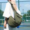 Повседневная сумка-багет большой вместимости женская 2025 новая нейлоновая сумка-пельмень простая студенческая на плечо через плечо