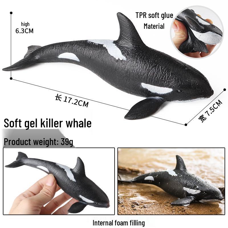 Детский набор моделей морских животных для снятия стресса: Рыба-фугу, Осьминог, Краб, Акула, Дунклеостей