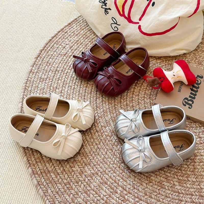 Children's Fashion Leather Shoes Little Girl High-end Princess Shoes Baby Soft Sole Shoes Lightweight Performance Shoes