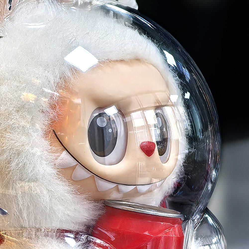 1 шт. Защитный акриловый кейс для хранения для плюшевых кукол, сумка для демонстрации для Labubu V3, без куклы, прозрачный, портативный, коробка-органайзер для кабелей