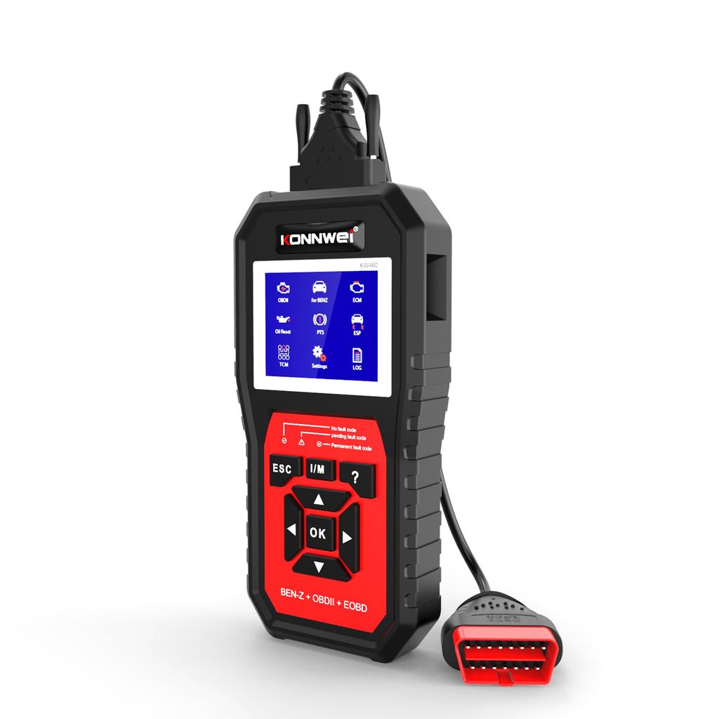 KONNWEI KW460 Замена автомобильного тестера для Mercedes-Benz OBD II + EOBD сканер диагностический прибор