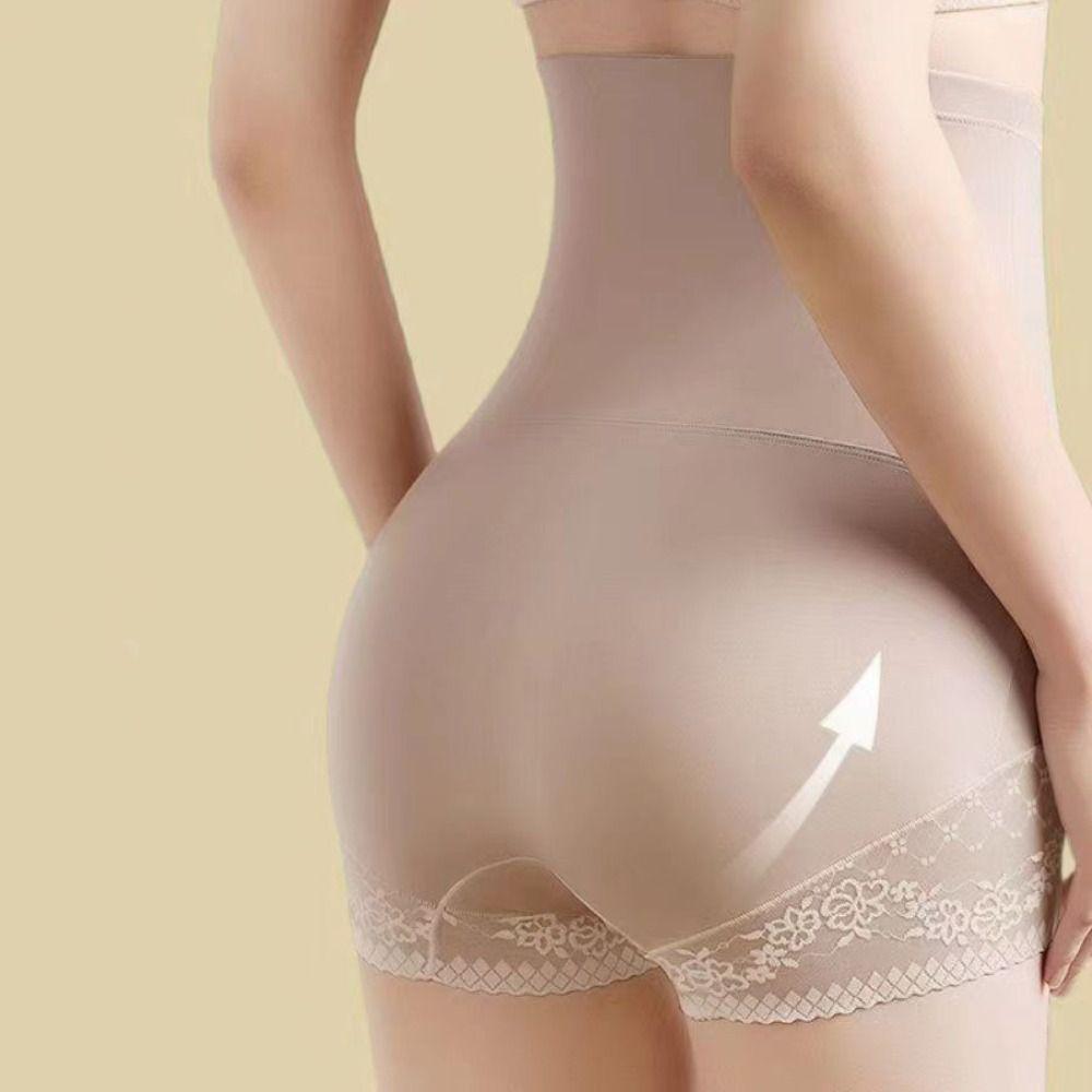 Ice Slik Tummy Control Underwear High Waist Body Shaping Underpants Butt Lifting Panties Women