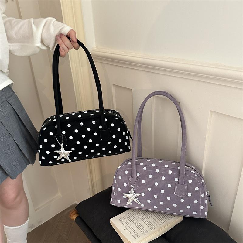 Going out new Korean small fresh polka dot star bag handbag sweet shoulder messenger bag women's bag