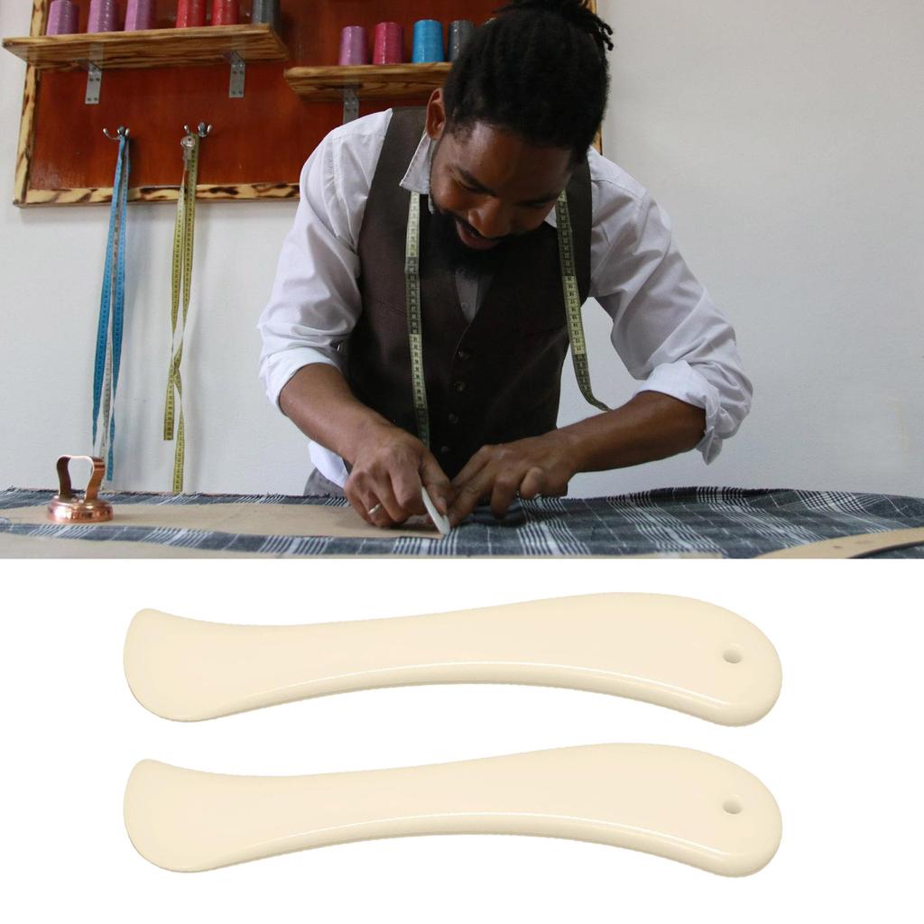 2Pcs Fabric Creaser Tool ABS Bone Folder Paper Creaser Sewing Creasing Tool for Quilting and Origami Art Craft Project