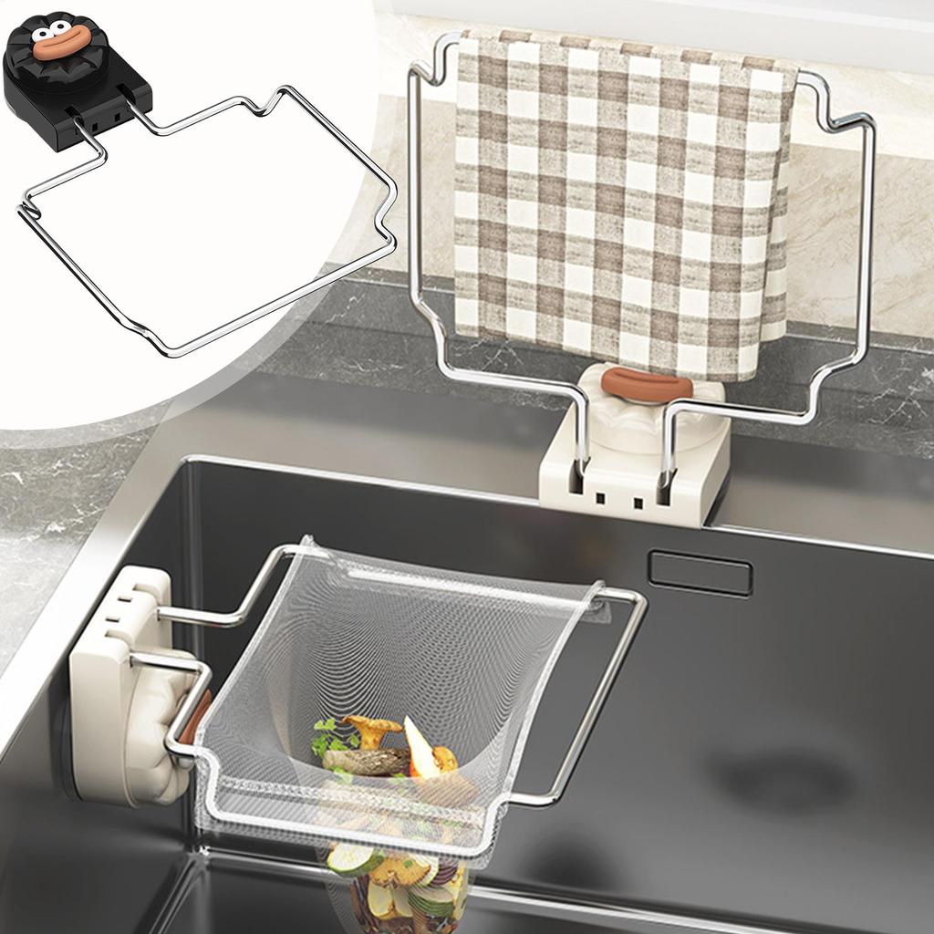 Сито для раковины Складной уловитель еды Сито для раковины с 50 фильтрующими сетчатыми мешками Для домашней кухни Ванной комнаты Дома Овощи