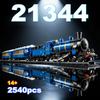 2540Pcs Desktop Ornaments  Classic 140Th Anniversary Collection Luxury Train Compatible 21344 Children'S Gifts