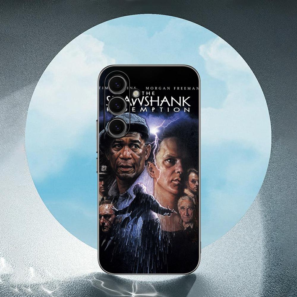 Classic movie poster Shawshank pattern Phone Case For Samsung Galaxy S26 S25 S24 S23 S22 S21 Plus Ultra Note20 Soft Black
