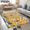 Европейский стиль цветочный ковер для гостиной дома роскошный большой мягкий ковер для спальни декор нескользящий напольный коврик