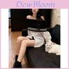 Spring Womens Off Shoulder Knit Shirt With 3d Pattern For Casual Wear