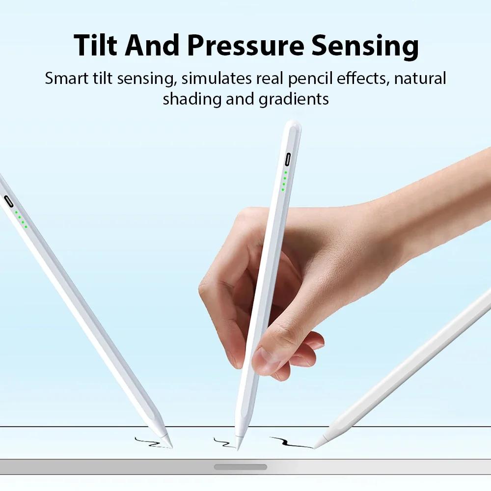Для стилуса Apple Pencil для iPad A16 11-го Air 13 5 4 M3 M2 Pro 11 12.9 M4 Перо 10 9 10-е 9-е Поколение Mini 7 6 Сенсорный стилус