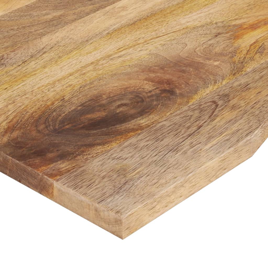 Vidaxl Blat Biurka, Z Wycięciem, 100X80X2,5 Cm, Surowe Drewno Mango