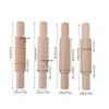 4pcs Textured Rolling Pin Assorted Pattern Dough Rolling Pin Clay Texture Roller  Baking