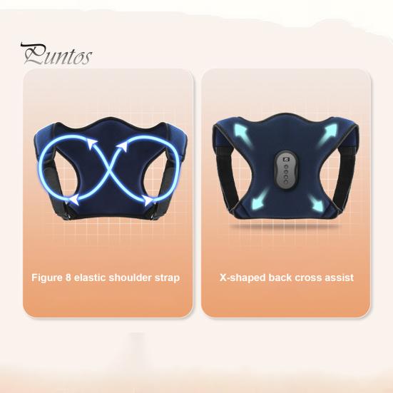 Корректор осанки Электрический горячий компресс вибрационный массажер Регулируемый для мужчин, женщин, подростков, плеч, спины, облегчение боли, коррекция горба