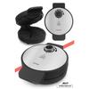 Вафельница Jelly Inox 1000 Вт, устойчивая к перегреву, с глубокой тарелкой, предотвращающей переполнение
