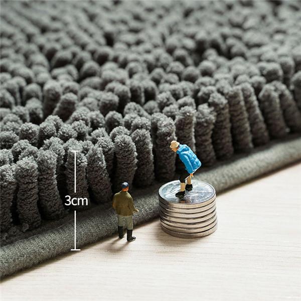 Полукруглый нескользящий напольный коврик для ванной комнаты, пушистый меховой ковер, впитывающий коврик для ванной комнаты, противоскользящий коврик, кухонный коврик, коврик для пола