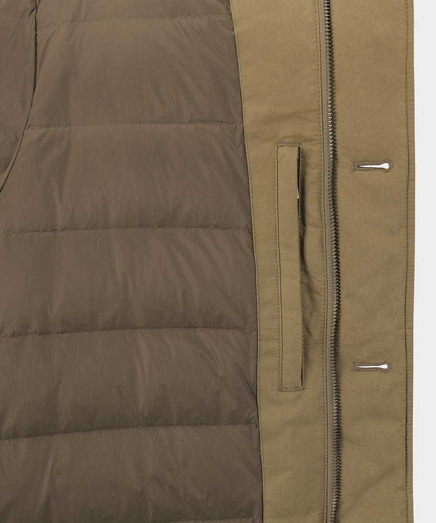 Brooks Brothers Detachable Down Coat (Beige) (Bbopmbf406)