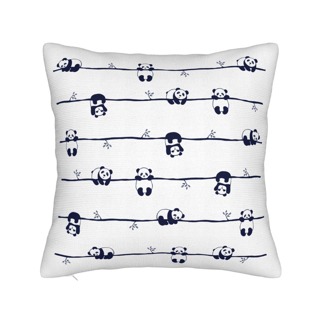 Panda Animal Pillowcase Polyester Cushion Cover Decor Throw Pillow Case Cover Seat 40*40Cm