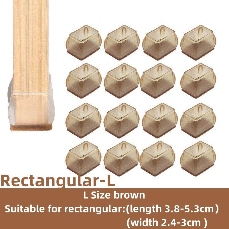 16Pcs Silicone Furniture Non-Slip Legs Pads Chair Leveling Feet Mat Hardwood Floors From Scratches Protectors Mat Home Decor