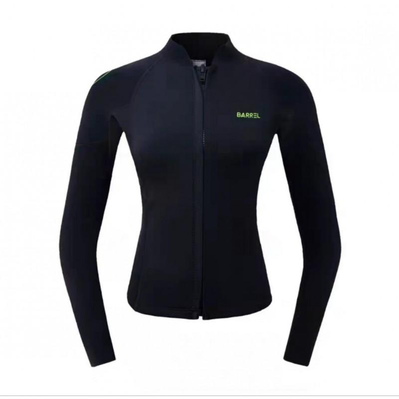 2mm Womens Wetsuit Top Bottom Set Snorkeling Diving Surfing UV Protection Thermal Warm Long Sleeve
