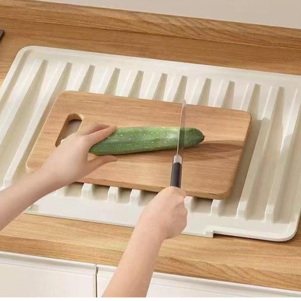 Flexible Thick Silicone Sink Drying Mat Non-slip Kitchen Sink Mat Bowl Plate Draining