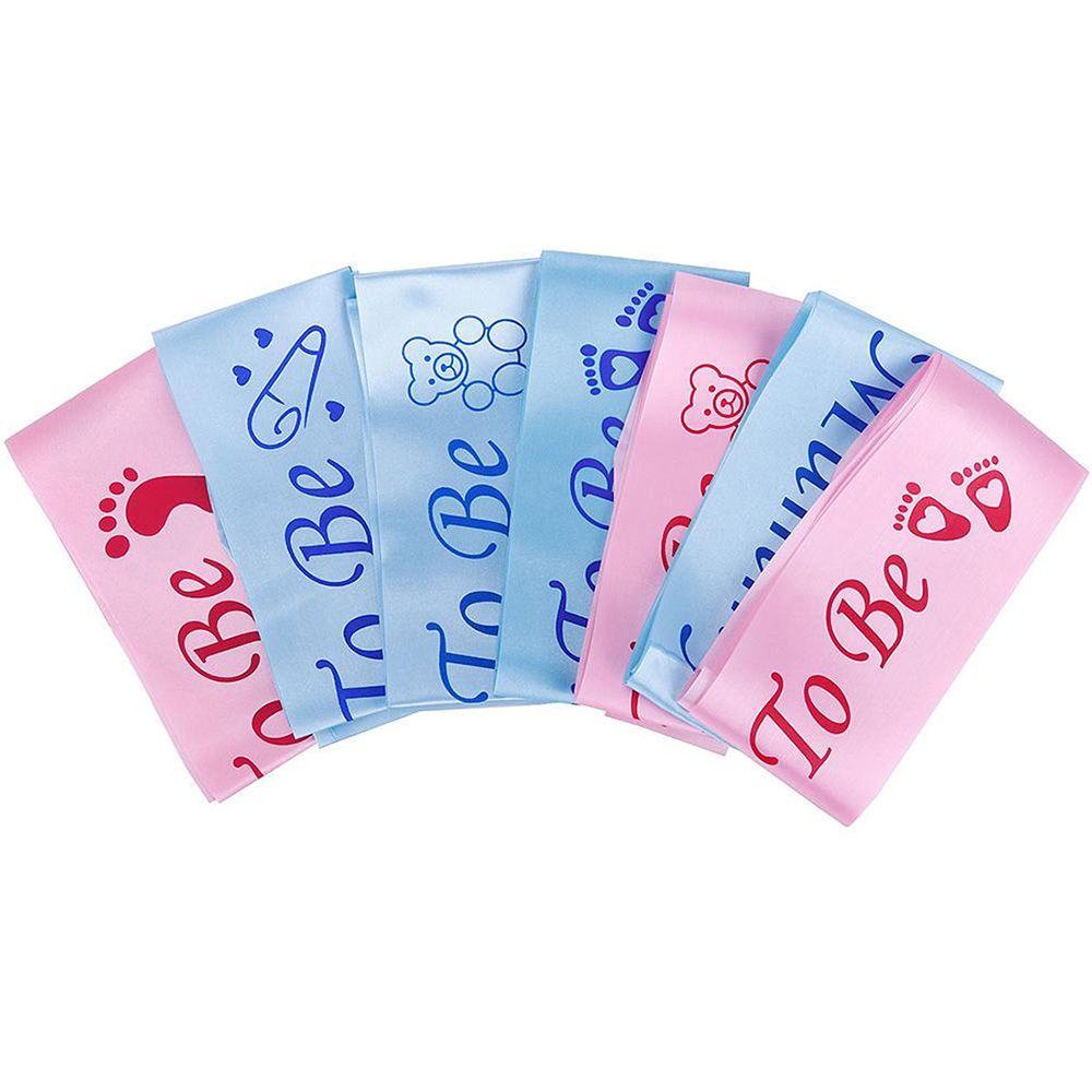 Fashion Mommy To Be Newborn Party Decoration Mom Favor Gift Footprint Sash Boy Girl
