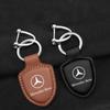 Leather Car Key Keychain Anti-lost for Mercedes Benz A C E S Class Series GLK CLA GLA GLC GLE CLS SLK AMG Series Accessories EE17