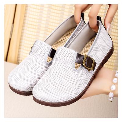 Летние новые женские туфли, туфли из ткани One Foot, повседневная обувь из дышащей сетки, мягкая подошва, не утомляет, одинарный ботинок