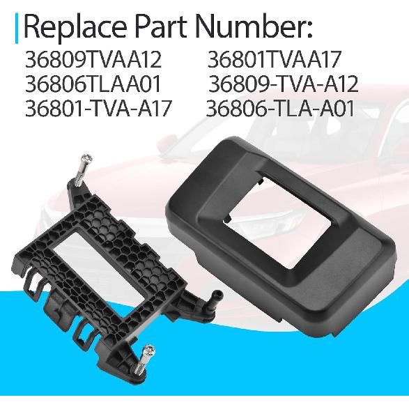 Front Bumper Distance Sensor Milliwave Radar Cover Compatible with Honda Accord 2018-2022 Replace 36809TVAA12, Cruise Sensor Control Body Bracket