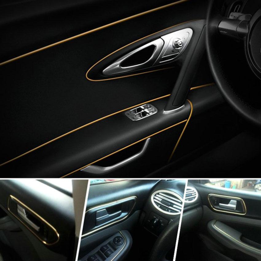 Полосы для внутренней отделки автомобиля, универсальные автомобильные наполнители для зазоров, автомобильная формовочная линия, декоративные аксессуары, гибкая лента «сделай сам»