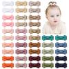 10Pcs/40 Cute Mini Bows Hair Clips for Baby Girls Solid Color Bows Hairpins Barrettes Handmade Headwear Kids Hair Accessories