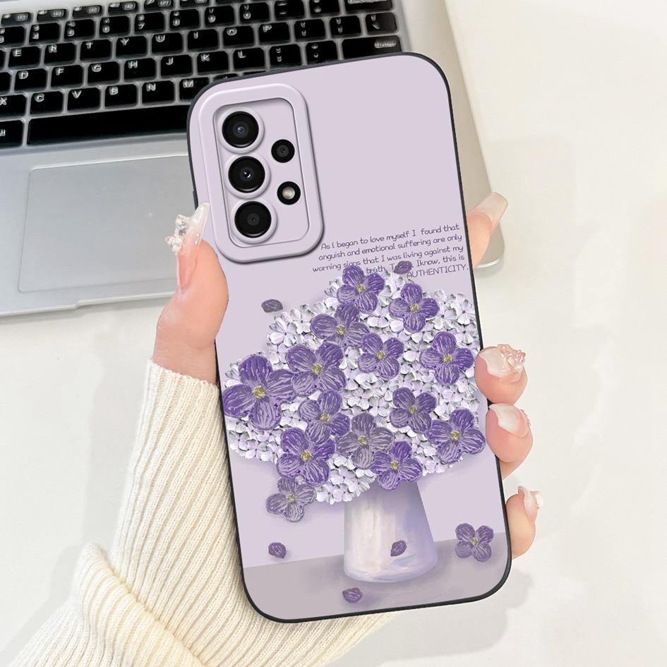 Чехол для Samsung Galaxy A52 SM-A525F Чехол Милый Панда Кролик Мягкий Жидкий Силикон Чехол для Телефона Для Samsung A52s A72 5G A725F Funda
