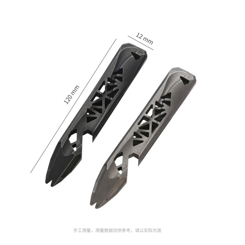 Titanium Mini Pry Bar Compact Multi-Tool Camping Hiking Outdoor Survival EDC