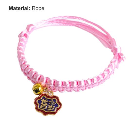 Ошейник для щенка, декоративный ошейник в китайском стиле, устойчивый к укусам, плетеный ошейник для котят, собак, фестивальный декор