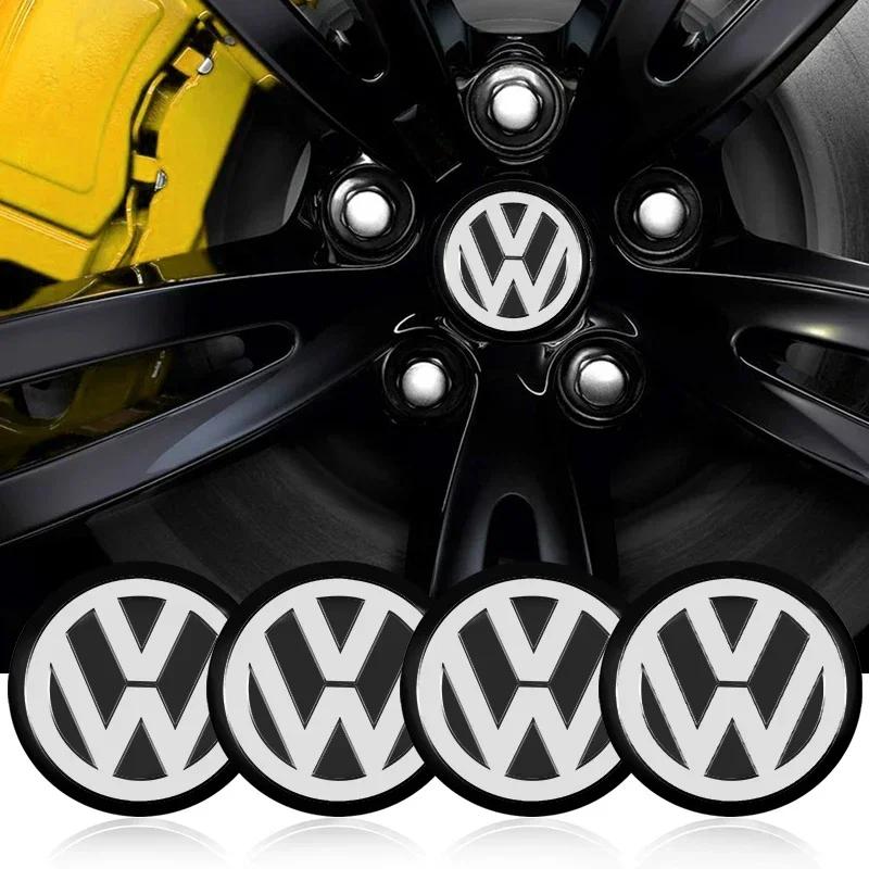 VW Для Volkswagen 56 мм Колпачок ступицы колеса автомобиля Накладки на ступицу Значок Наклейка Аксессуары Для Volkswagen Touran Golf-4 5 6 7 Passat Polo