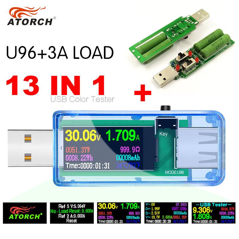 USB tester 13 in 1 DC Digital voltmeter amperimetro voltage current volt meter ammeter detector power bank charger indicator